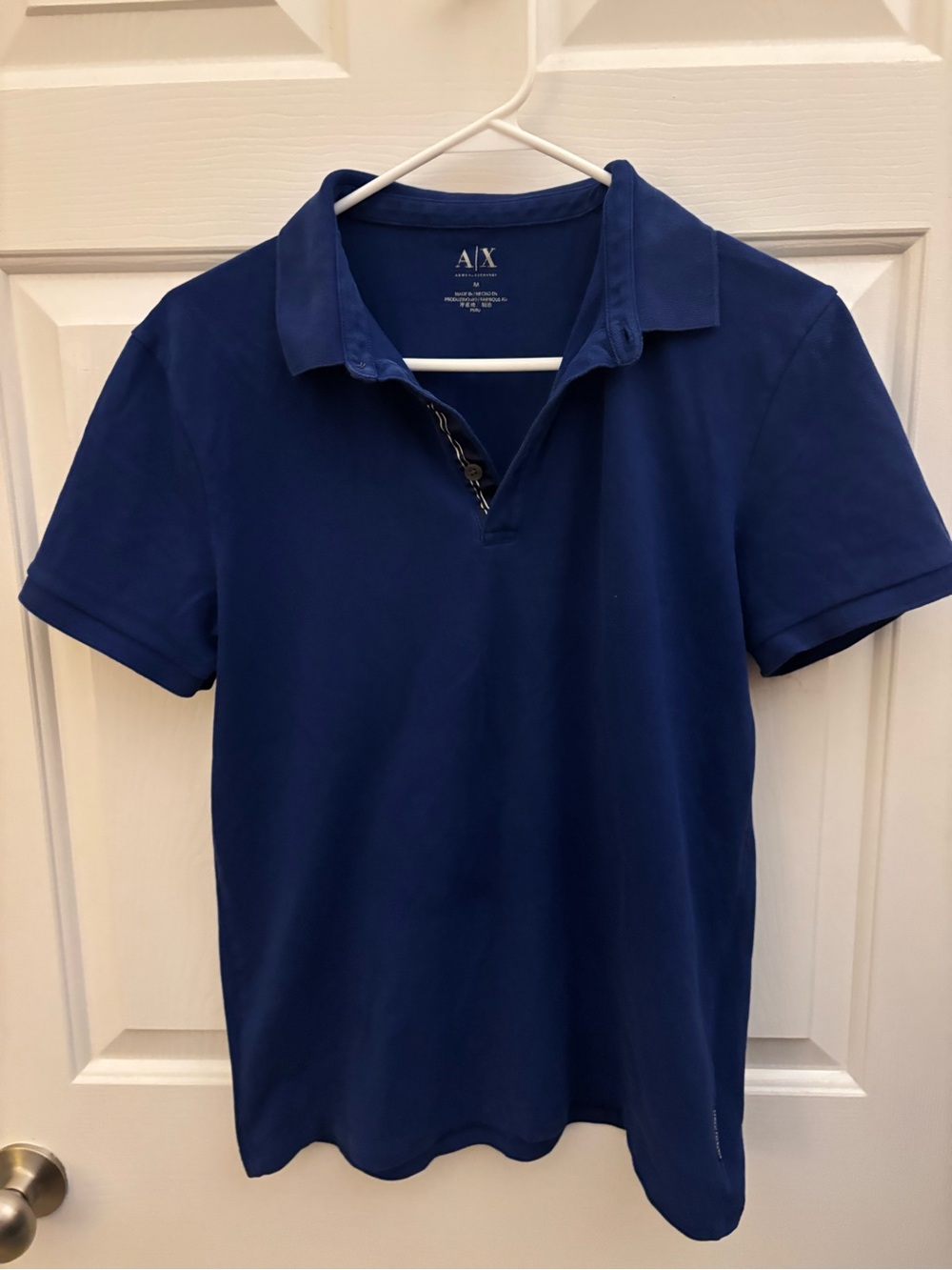 A|X Armani Exchange Navy Blue Polo medium